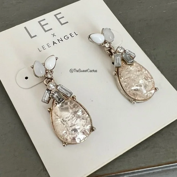 Lee by Lee Angel Tear Drop Earrings - Picture 3 of 6